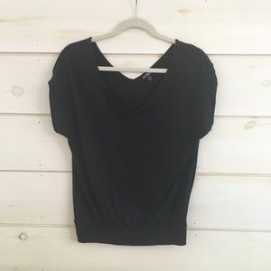3 for $15 / EXPRESS drop-shoulder black top